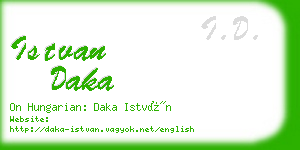 istvan daka business card